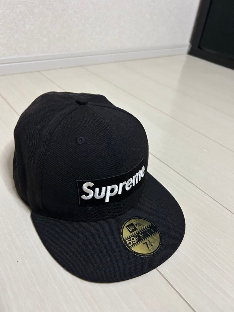 レア　初期　supreme New Era 黒キャップ World Famous Supreme R.I.P. World Famous 7 3/8 59Fifty New Era Hat Fitted Cap