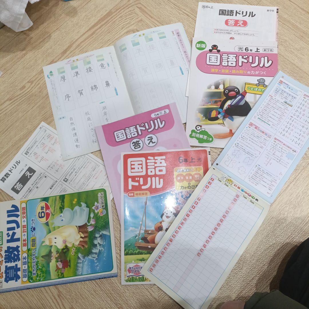 国語 算数 書写 漢字 計算 ドリルセット 小学6年 教材 - メルカリ