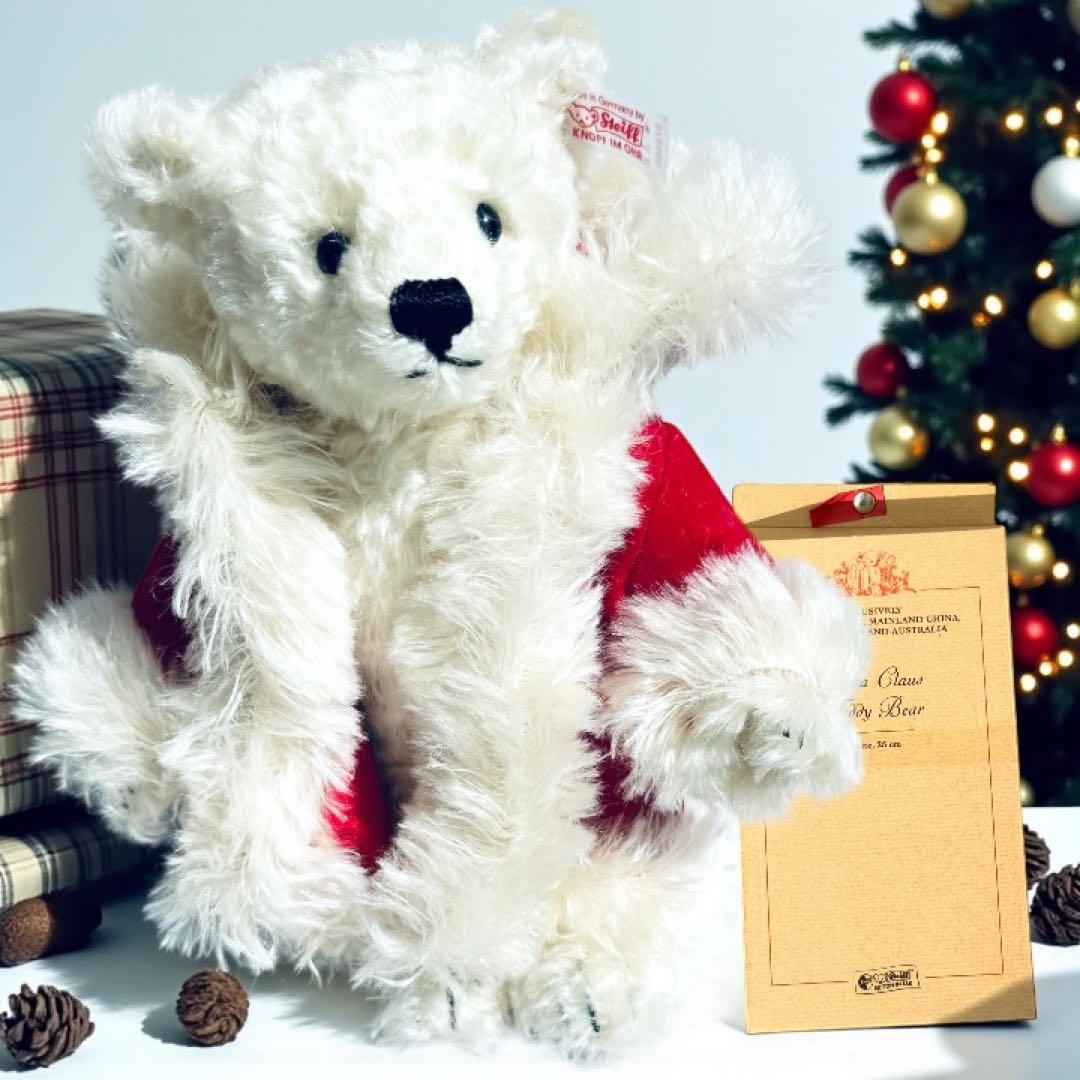 シュタイフ テディベア クリスマス 2001 サンタクロース 箱 証明書付
