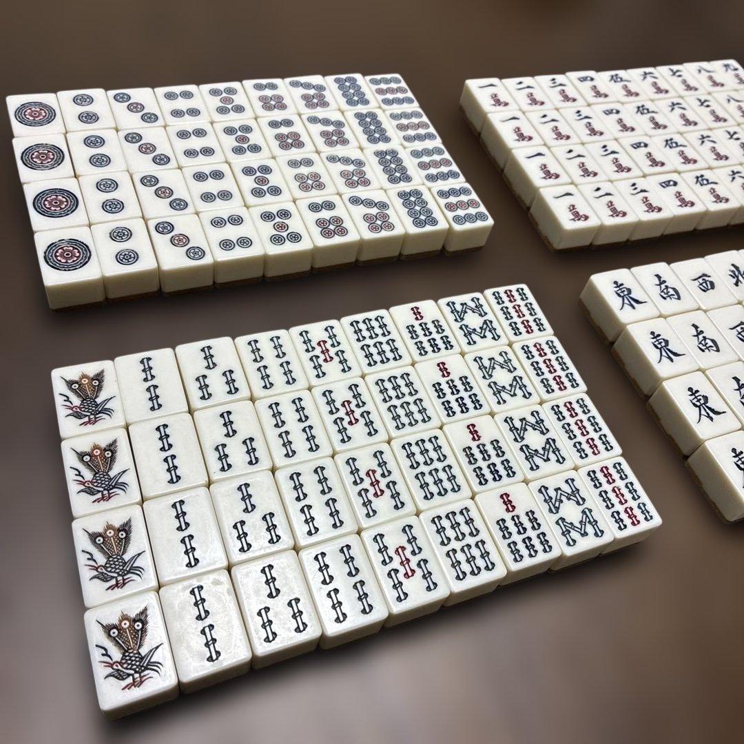 メ*8様 昭和レトロ 麻雀牌 竹背牌 竹 ビンテージ - メルカリ