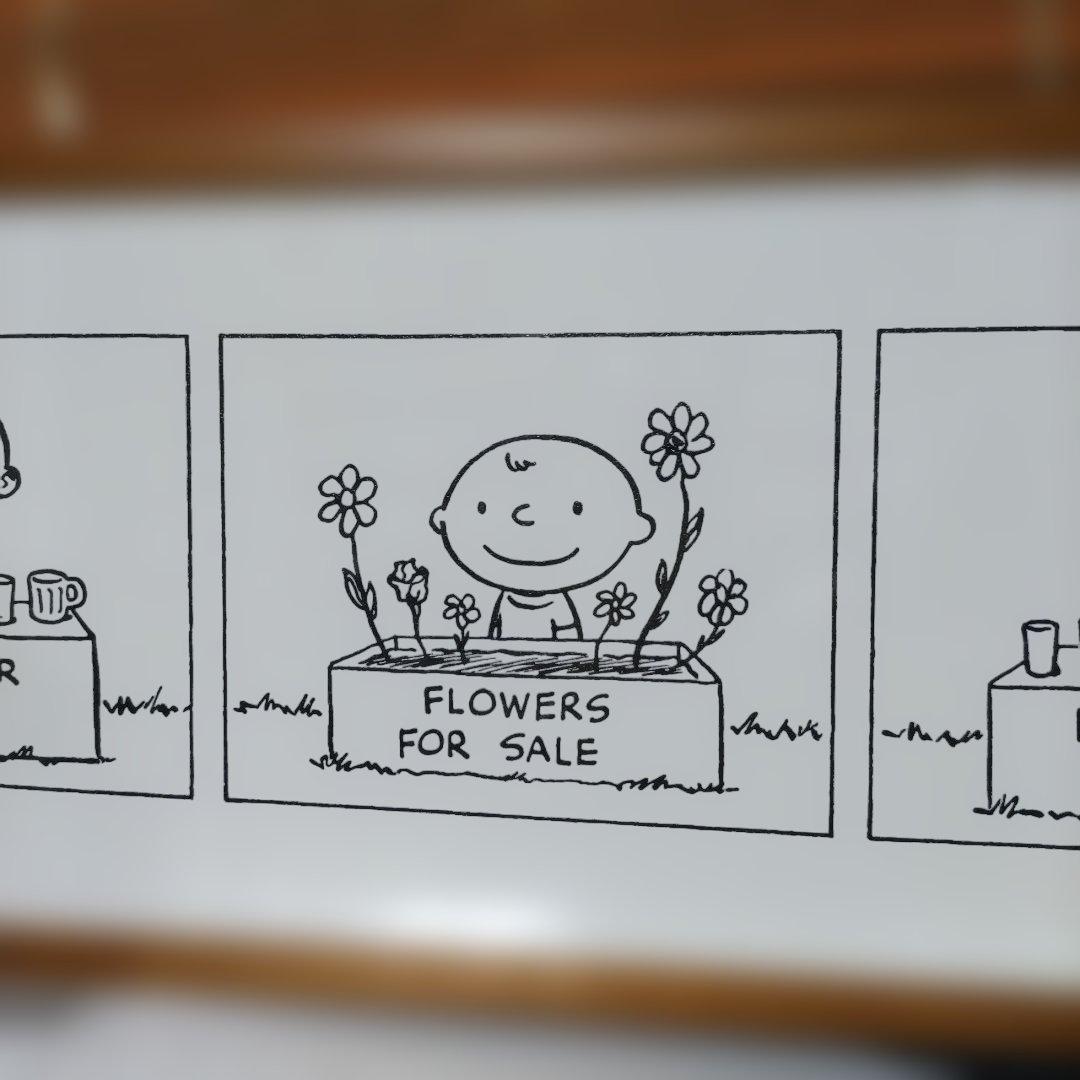 美品☆ピーナッツ☆スヌーピー☆アートフレーム☆1950年代 美品