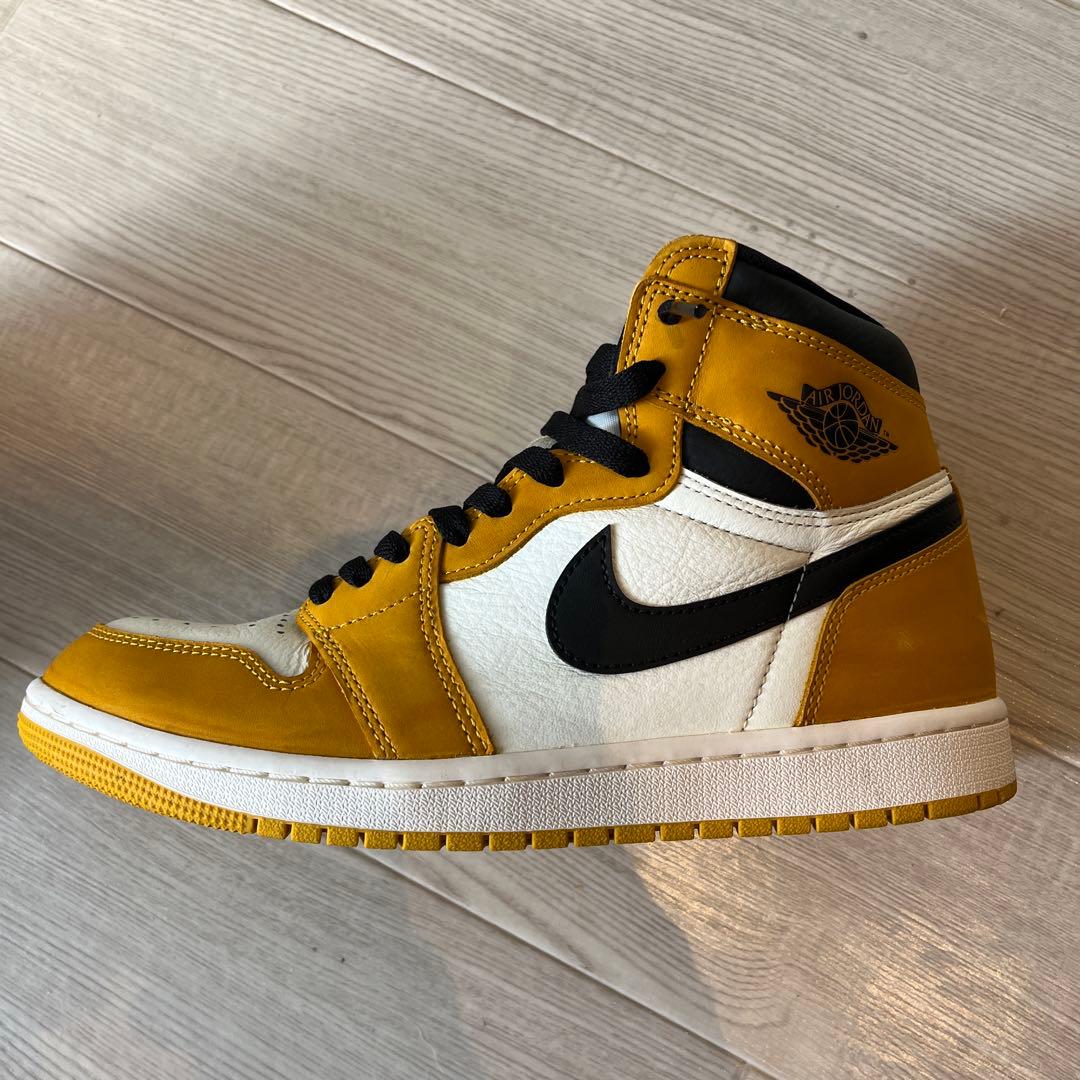 ナイキ エアジョーダン1 レトロ ハイ OG イエローオークル 26.5cm