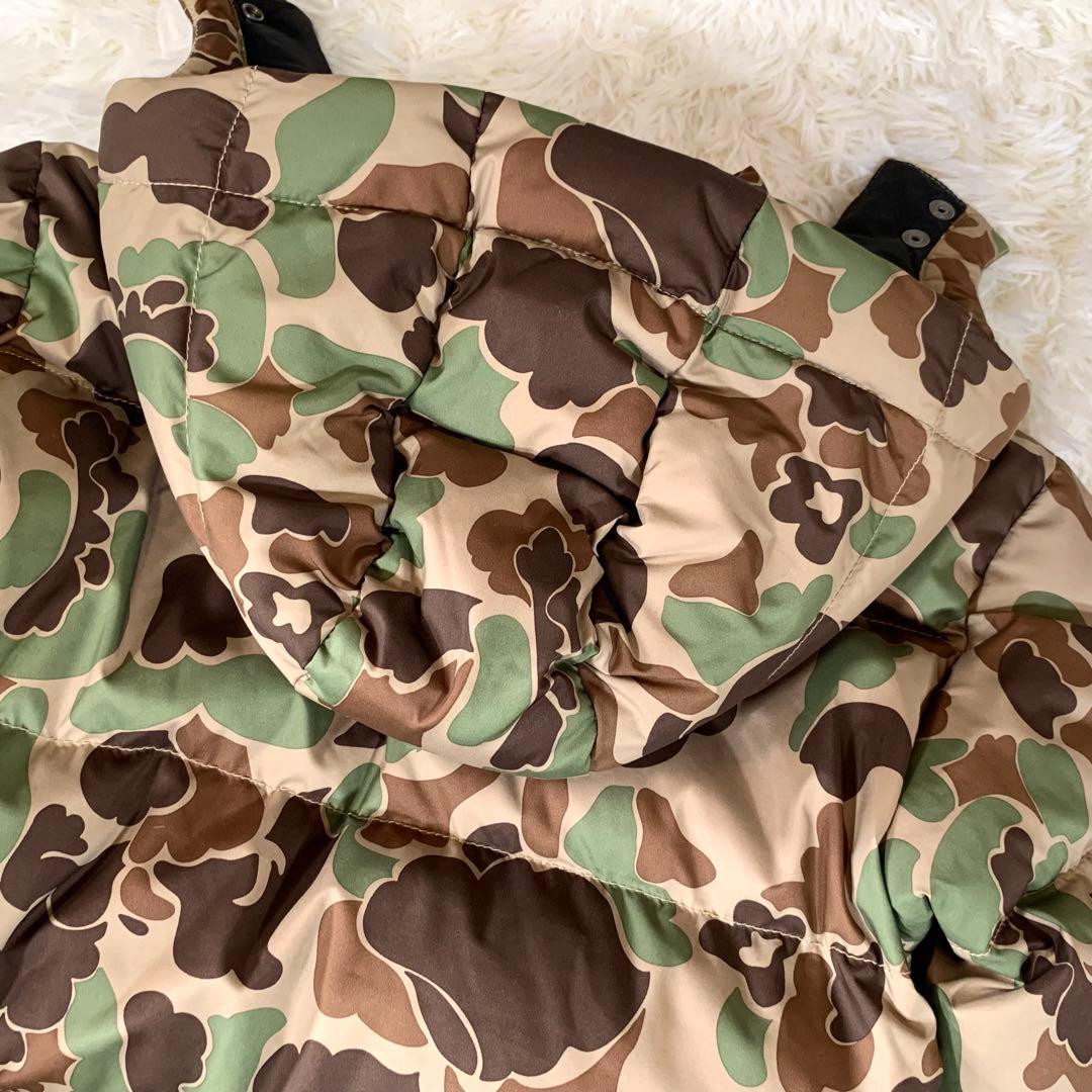 ポロラルフローレン ダウンジャケット 迷彩カモフラ フード取り外し可