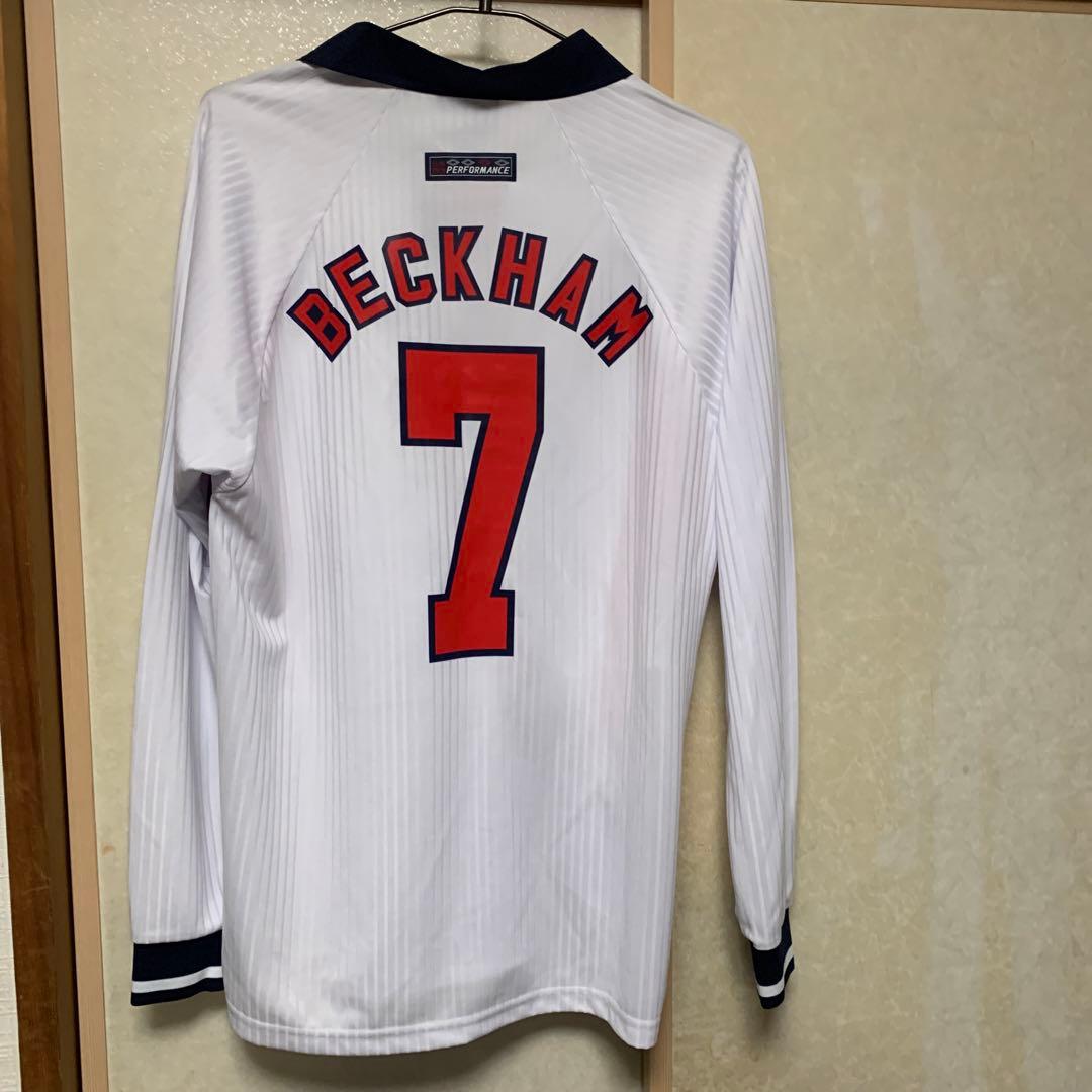 BECKHAM 7 ユニフォーム VAPA TECH PERFORMANCE ㅤ 【1999-2000 UMBRO Manchester United away Beckham #7】 ㅤ パイル