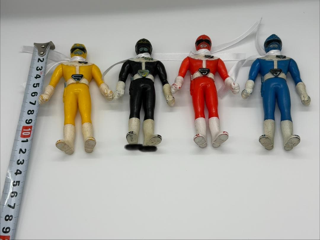 大戦隊ゴーグルファイブ ソフビ 4体セット ポピー 日本製 当時物 ※訳