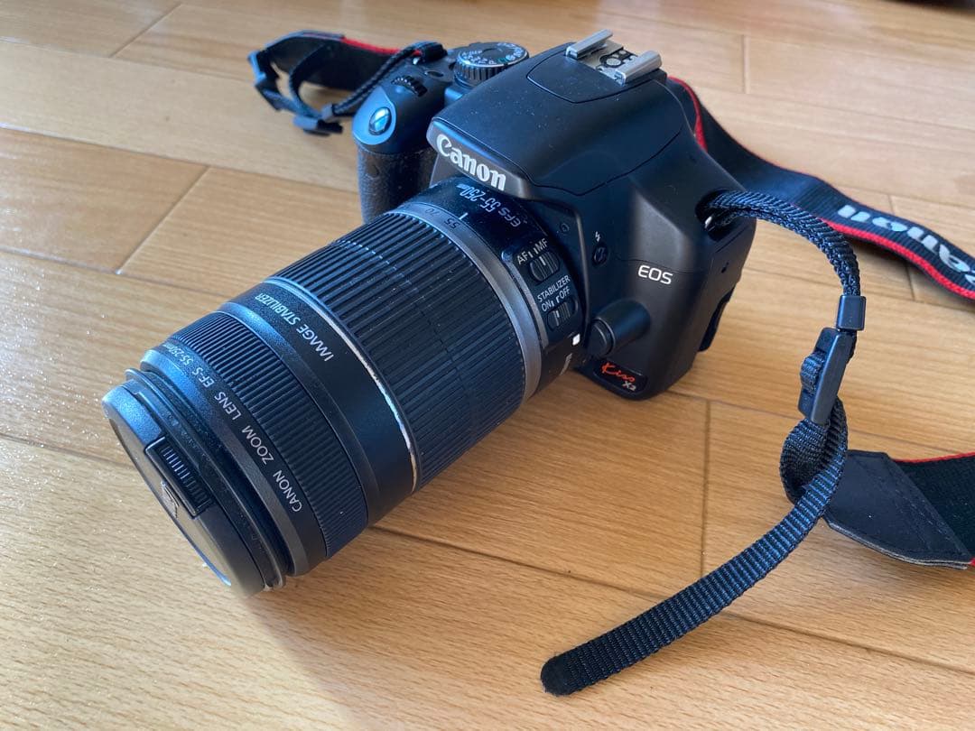 Canon EOS X2 デジタル一眼レフ 55-250mm 望遠レンズ付 - デジタル