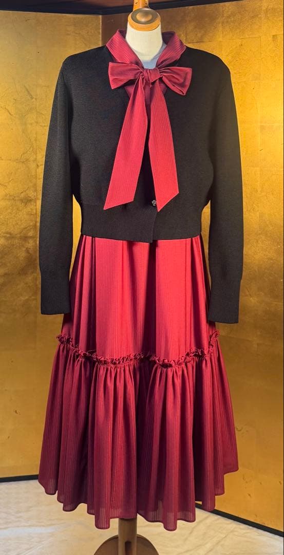 Reneルネ】DM掲載新品タグ付定価66,000円ウォッシャブルワンピース38