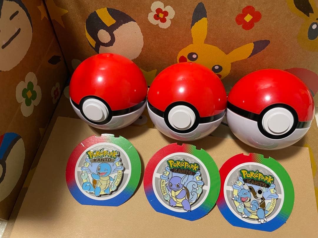 ポケパークカントー　ピンバッチ　ゼニガメ　カメール　カメックス　3体セット ポケパーク カントー ピンズ ゼニガメ カメール セット - メルカリ