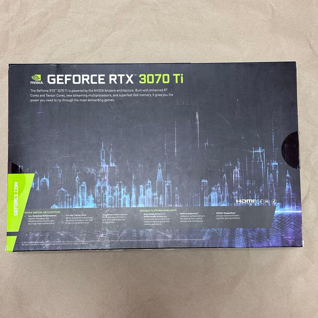 玄人志向 GG-RTX3070Ti-E8GB/DF 保証修理交換品 交換後未使用