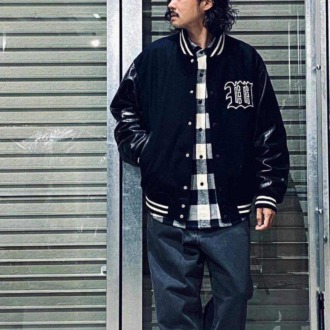 ワコマリア2024FWレザーバーシティジャケットTYPE-2WACKOMARIA - メルカリ