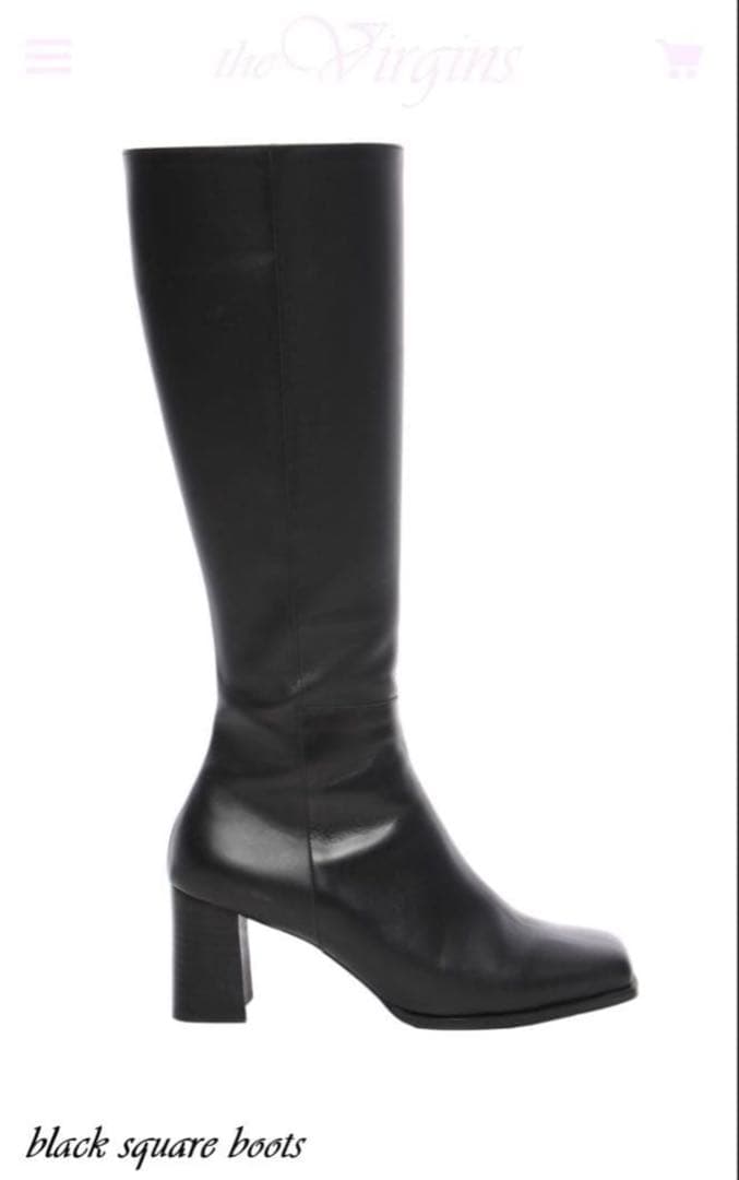 せいらちゃん着用　the virgins ロングブーツ the virgins(ザ・ヴァージンズ) ダルメシアン柄ロングブーツ ブラウン