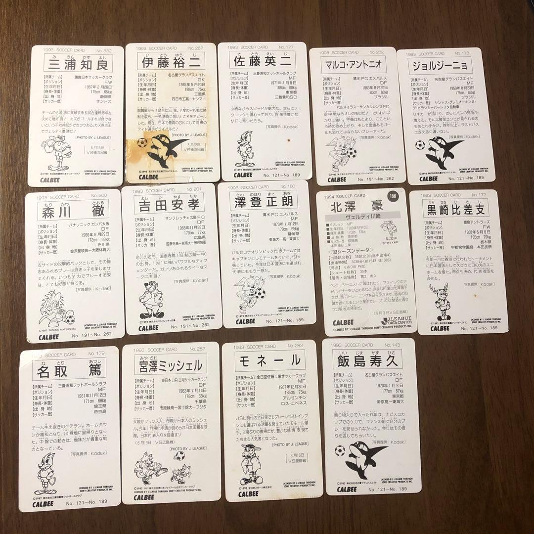 Jリーグチップスカード 1992年 14枚セット【初期・当時物】 - メルカリ