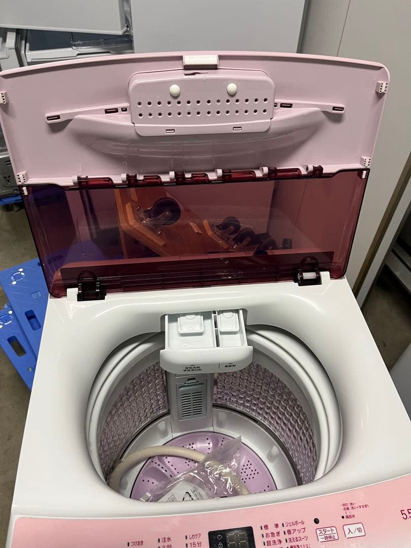 美品 ハイアール 縦型洗濯機 JW-U55HK 2022年製 5.5kgT