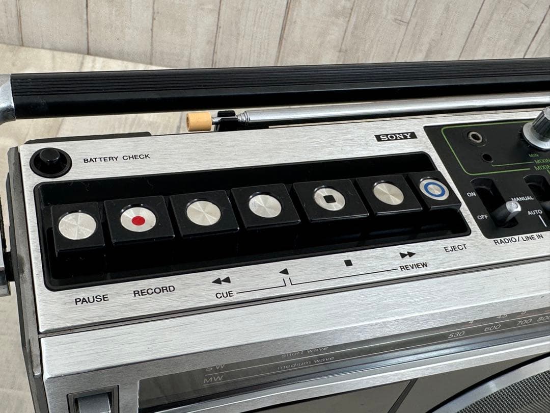 動作品】 SONY ソニー ラジカセ CF-1980Mark5｜希少 当時物 - メルカリ