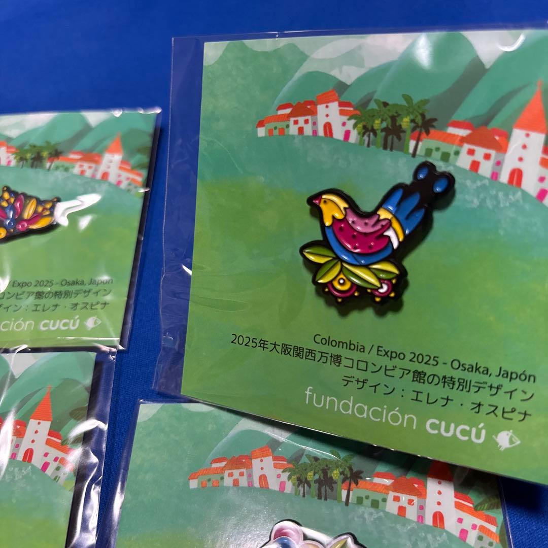 ピン ピンバッジ ピンズ 大阪 万博 パビリオン コロンビア 鳥 エレナ