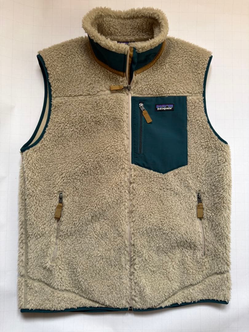 patagonia フリースベスト L ベージュ/グリーン 楽天市場】パタゴニア フリース patagonia メンズ クラシック レトロX