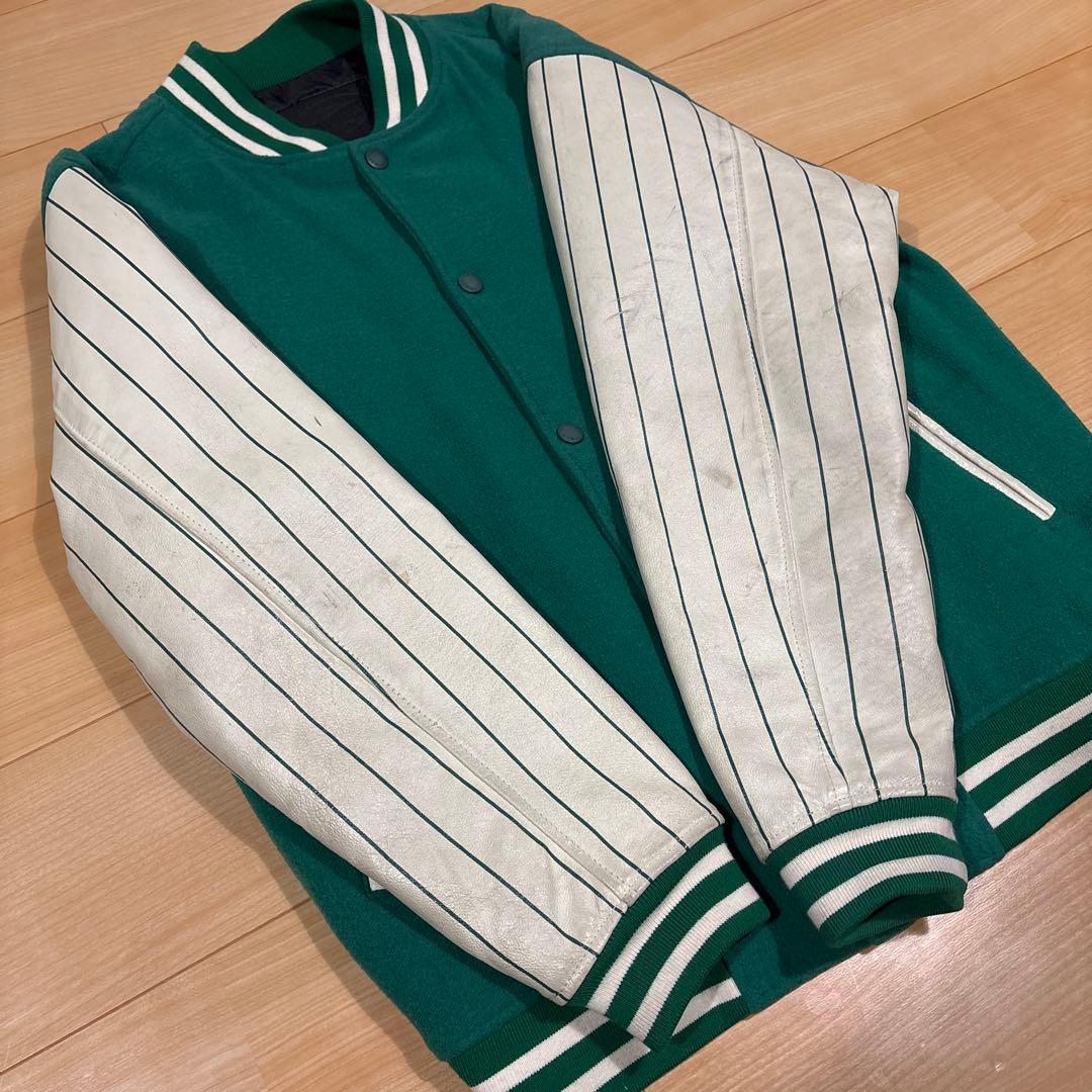 masterpiece マスターピース レザースタジャン Lサイズ 裏原 - メルカリ