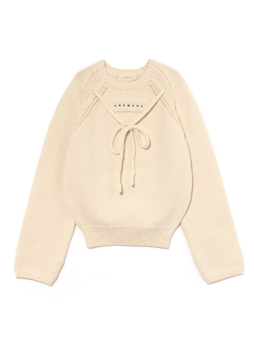 andmary Casey knit tops ivory - メルカリ