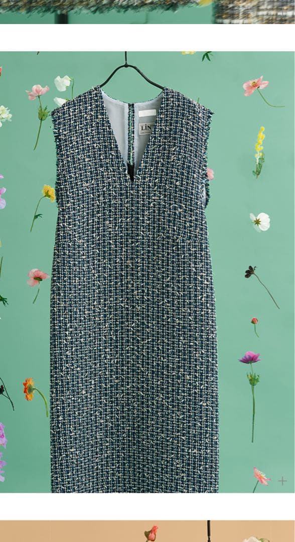 ☆トゥモローランド コレクション LINTON ツイード ワンピース