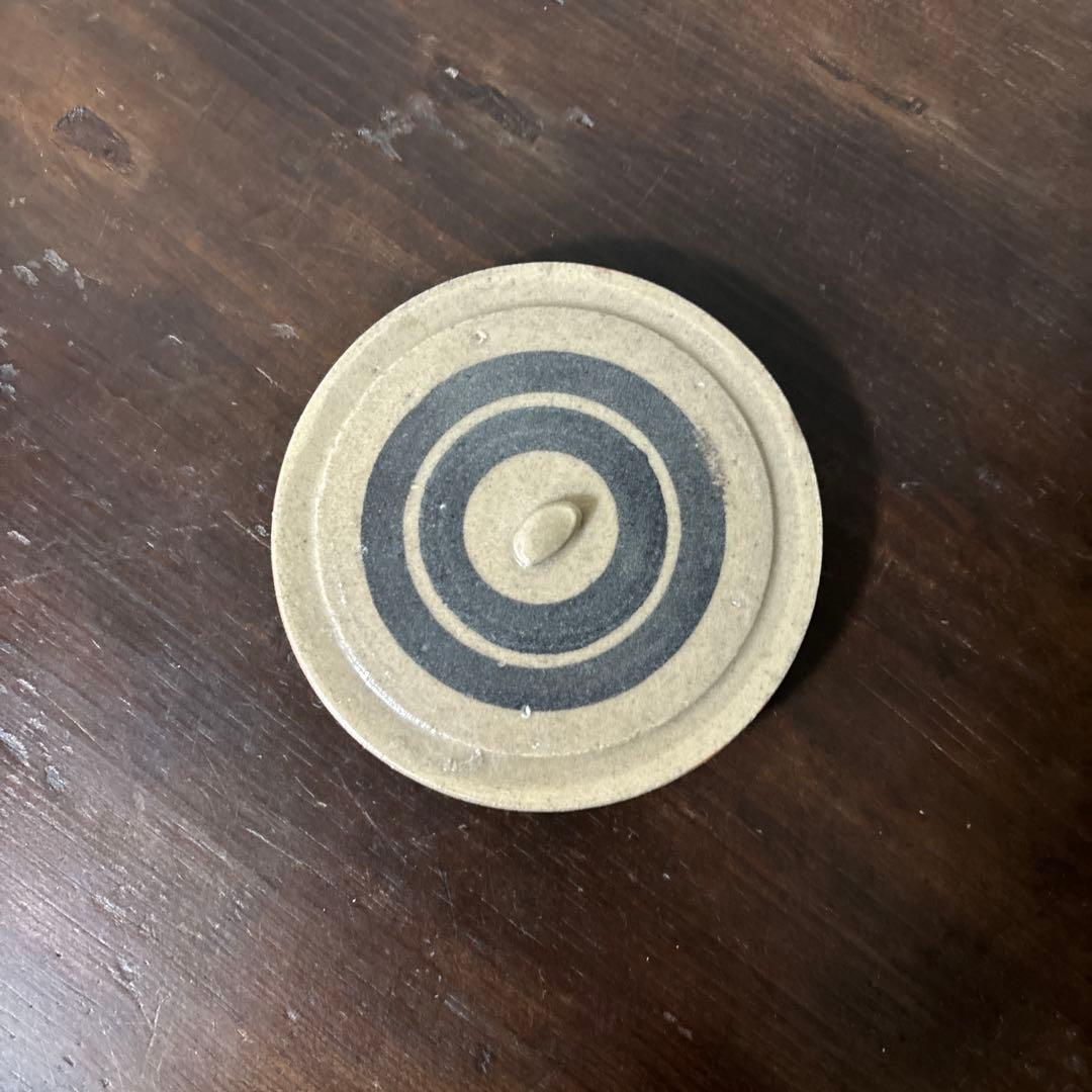 アンティーク輪線文 蓋物 古瀬戸 花器 古道具 骨董 検:白洲正子 秦秀雄 李