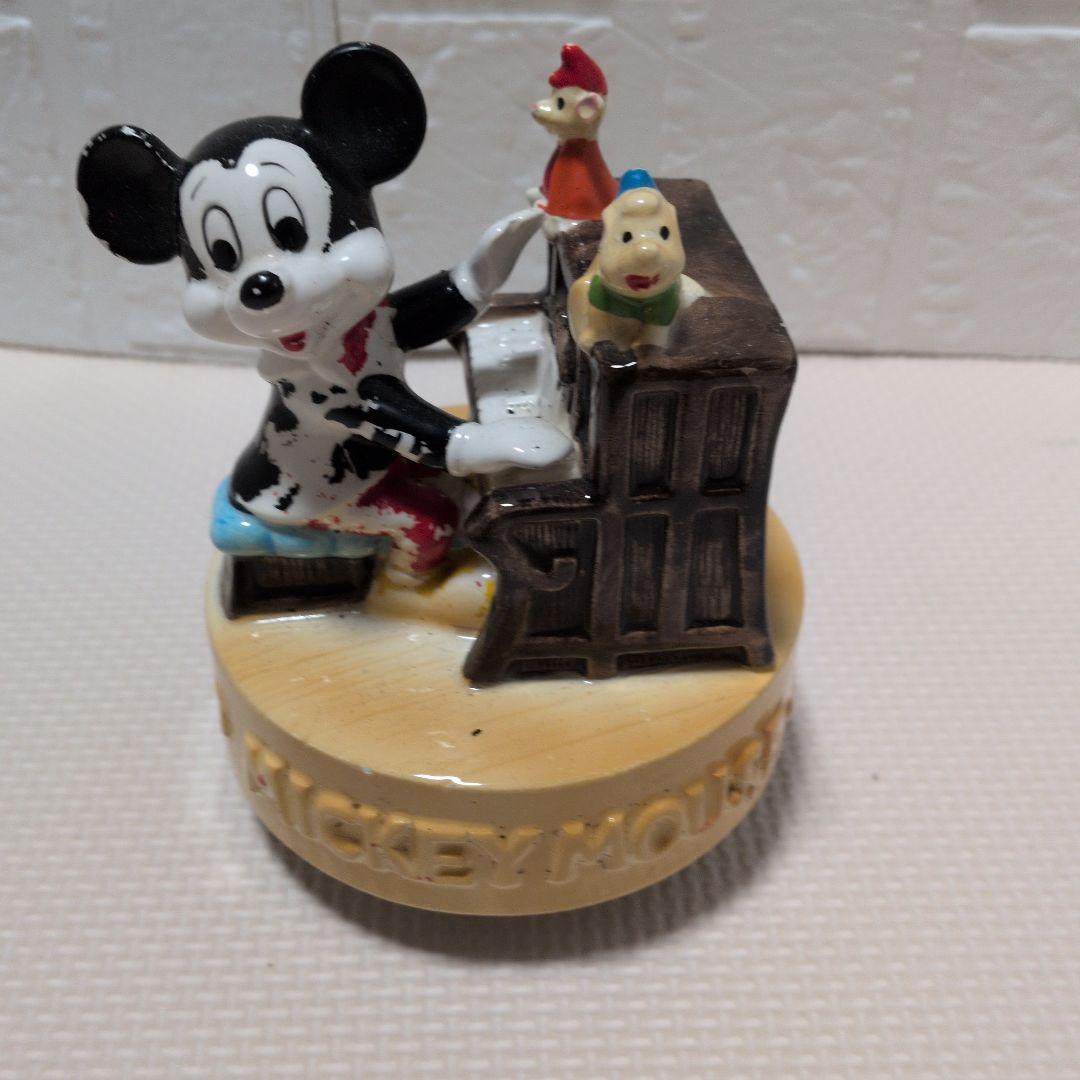 ☆希少☆ ミッキーマウス オルゴール ヴィンテージ ディズニー 磁器