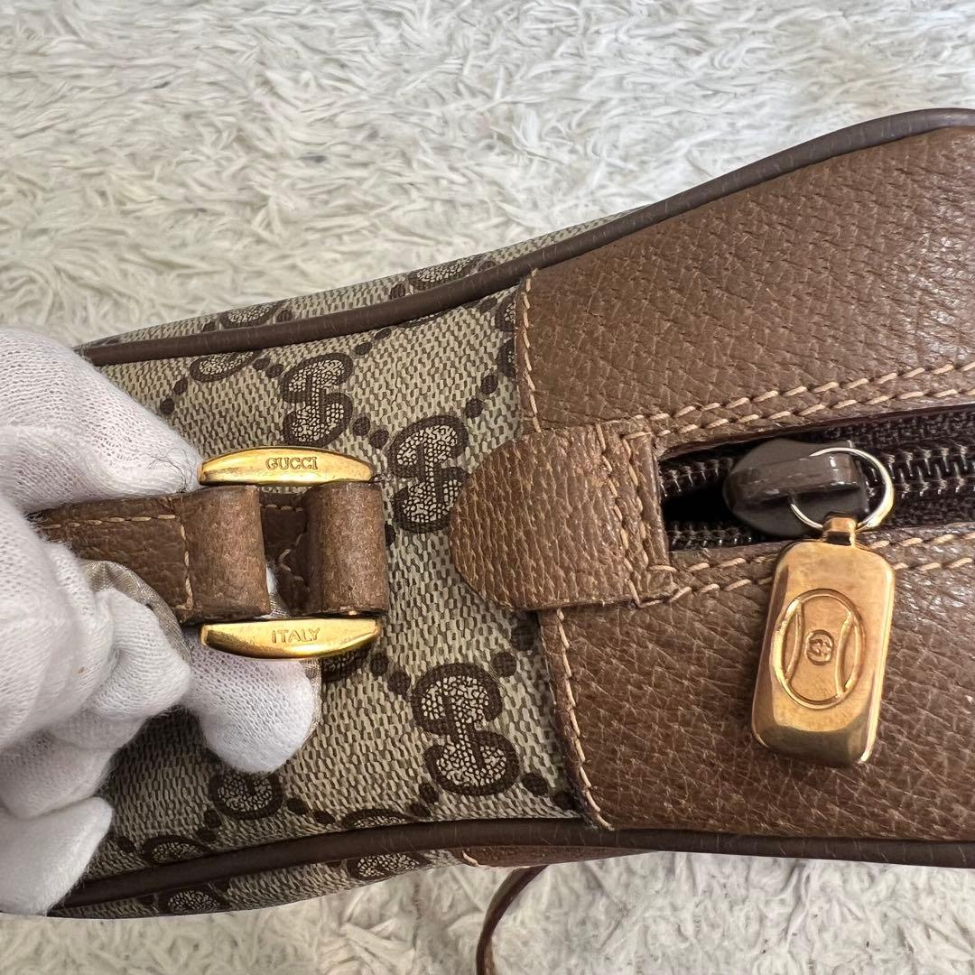 極美品】GUCCI グッチ ショルダーバッグ GG柄 シェリーライン PVC
