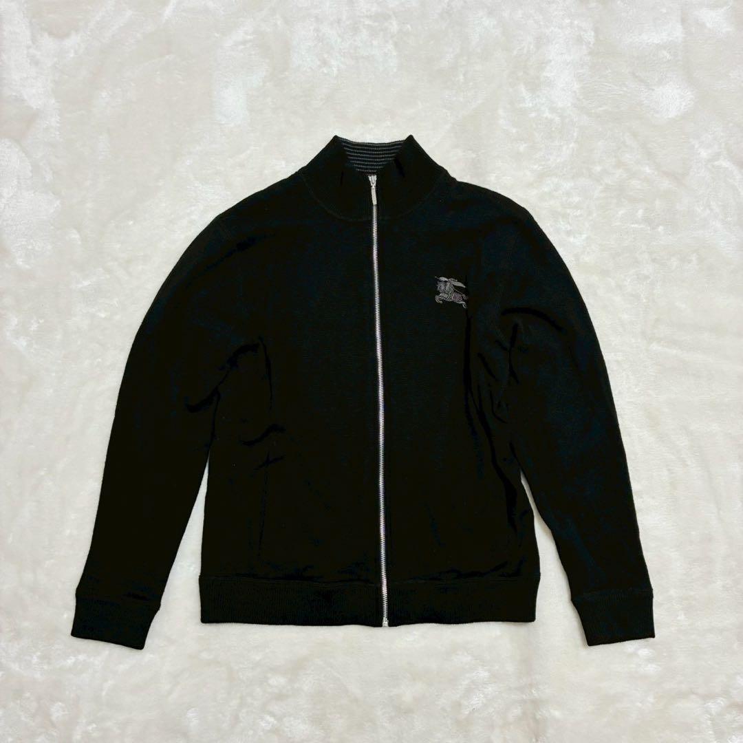 BURBERRY BLACK LABEL ドライバーズニット　ジャケット　黒　3 中古・古着通販】BURBERRY BLACK LABEL (バーバリーブラックレーベル
