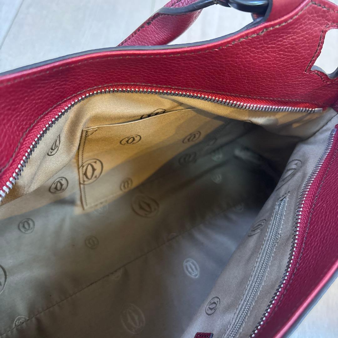 新品未使用 美品Cartier【カルティエ】マルチェロ ハンドバッグ 赤