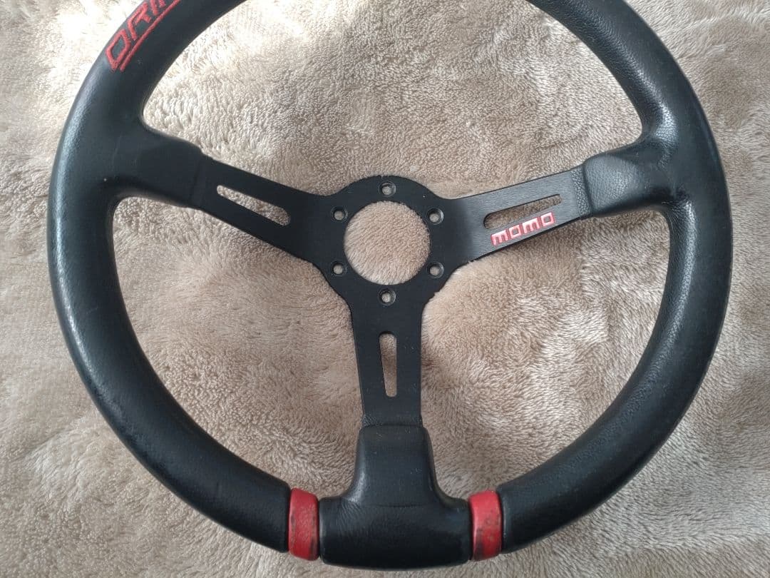 momo DRIFTING ステアリング 黒/赤 350D ディープコーン - メルカリ