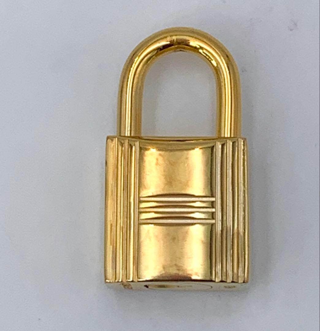 HERMES エルメス カデナ 60番 ゴールド 24Kメッキ 鍵付き 南京錠