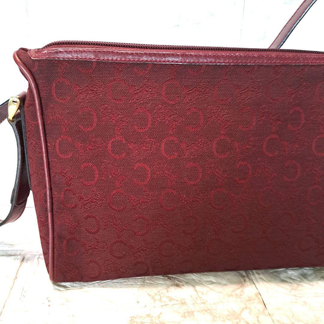 ✨️超美品✨️CELINE セリーヌ Cマカダムキャンバス カーフワインレッド