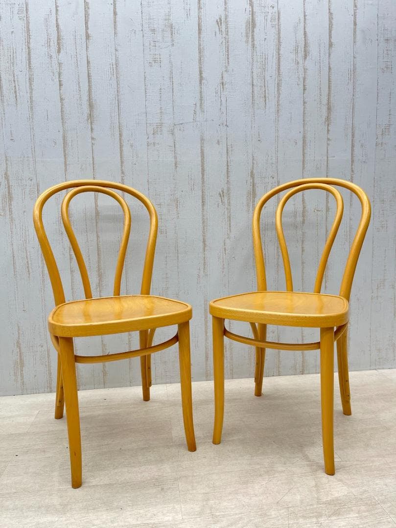 フランスベッド ベントウッドチェア 2脚 まとめて 曲木椅子 チェコスロバキア製 フランスベッド（FRANCEBED） ベントーネ ダイニングチェア 2脚セット