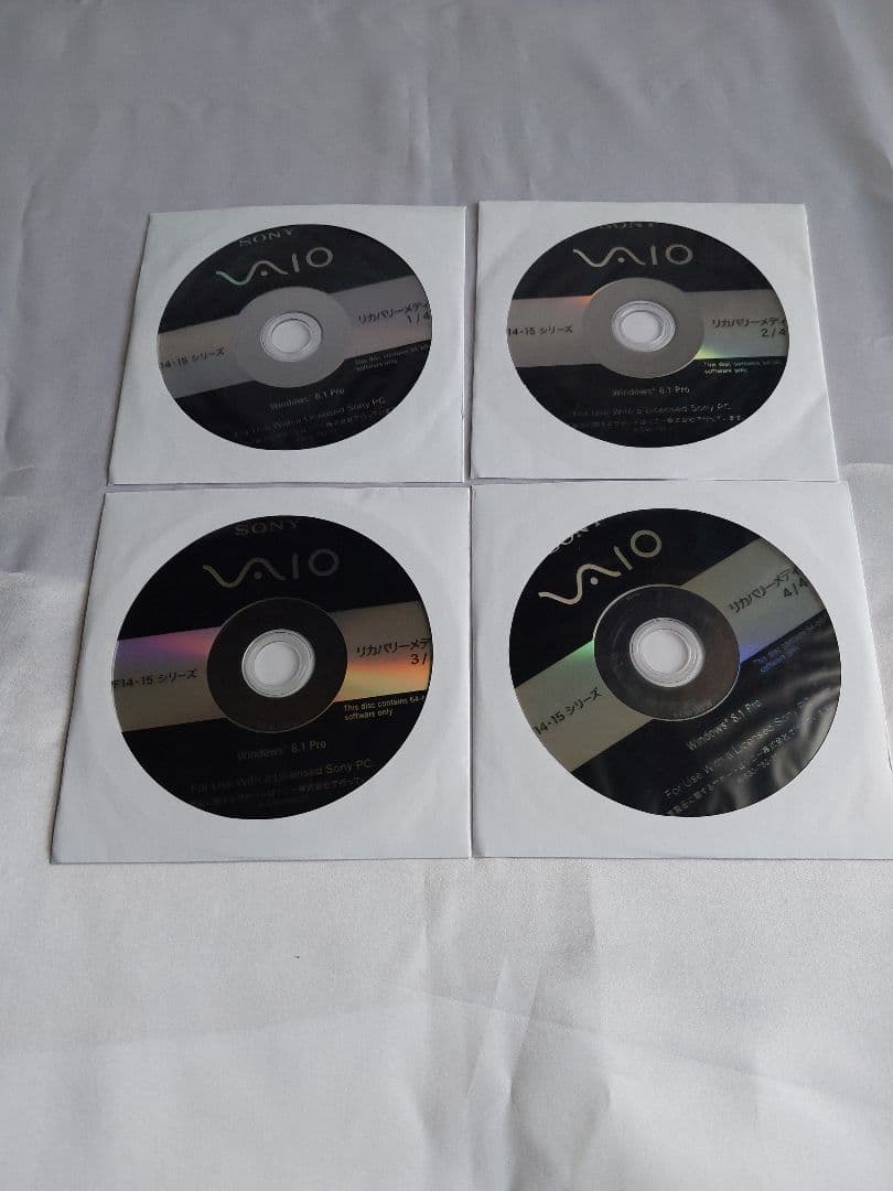 Sony VAIO リカバリーメディア 4枚セット - メルカリ