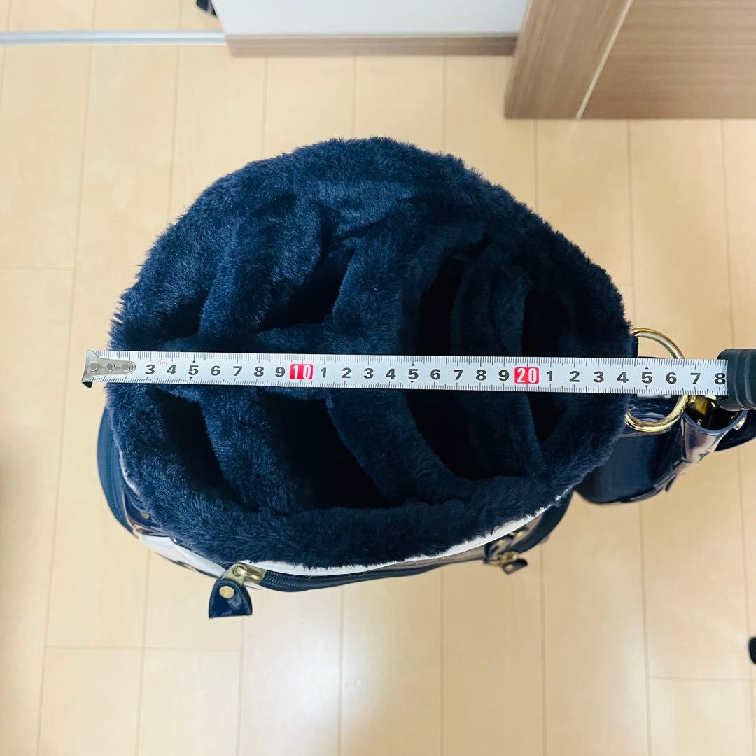 美品】パーリーゲイツ エナメルキャディーバッグ - メルカリ