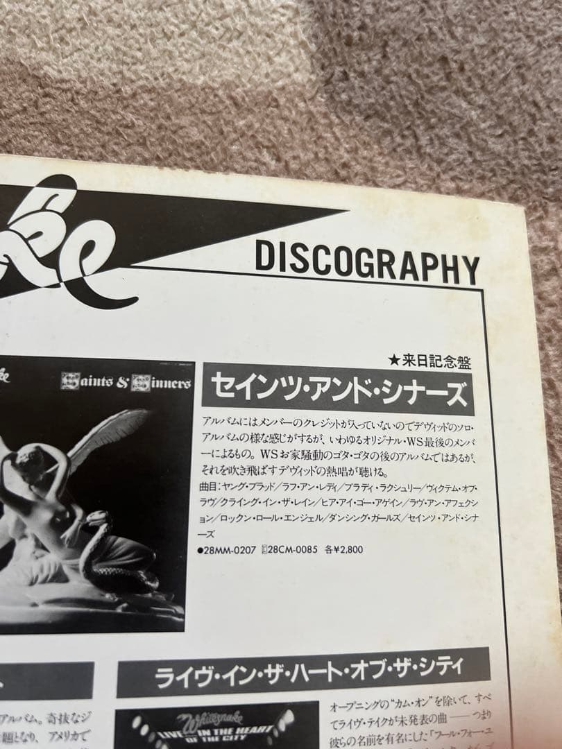 WHITESNAKE ホワイトスネイク パンフレット METALLION 計6冊 - メルカリ