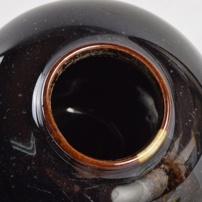 茶道具 古瀬戸 加藤藤山作 文琳茶入 仕覆付 共箱 V 8857 - メルカリ