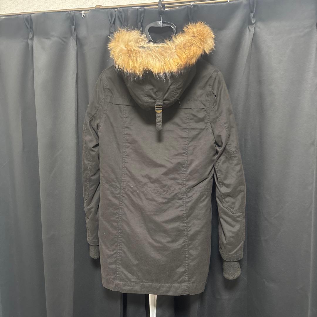 00s y2k グランジ 平成ギャル モッズコート ヒョウ柄 ファー付き3way