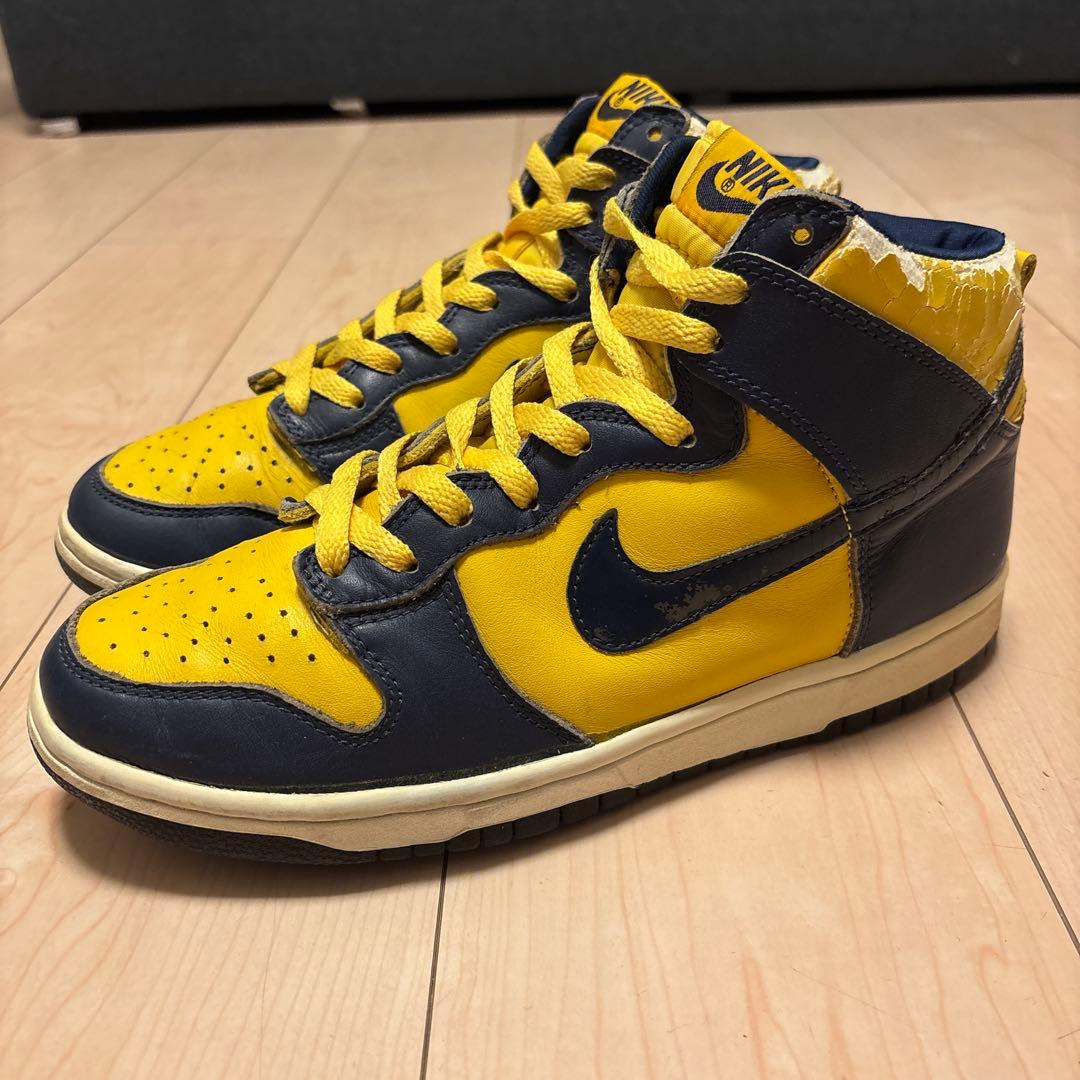 NIKE DUNK HIGH LE ナイキ ダンク ハイ ミシガン 初期復刻 - メルカリ
