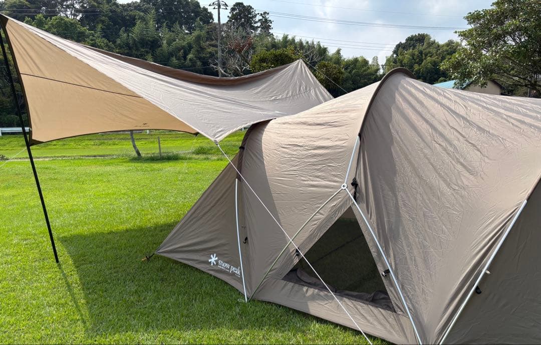 スノーピークランドネストM・タープセット グランドシート付き！ 楽天市場】スノーピーク ランドネストM テントタープセット snow peak