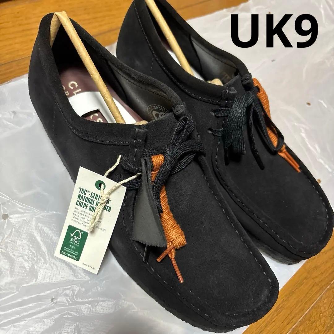 CLARKS クラークス ワラビー ブラック UK9 新品 Clarks Originals 【並行輸入品】クラークス オリジナルス ワラビー