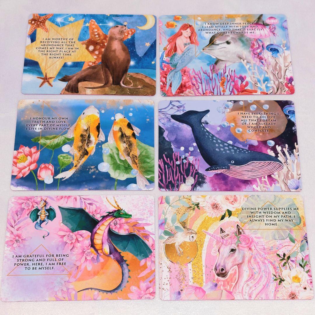 新品 ピンクエッジ♡アニマルオーラ錬金術 オラクルカード 全47枚 訳