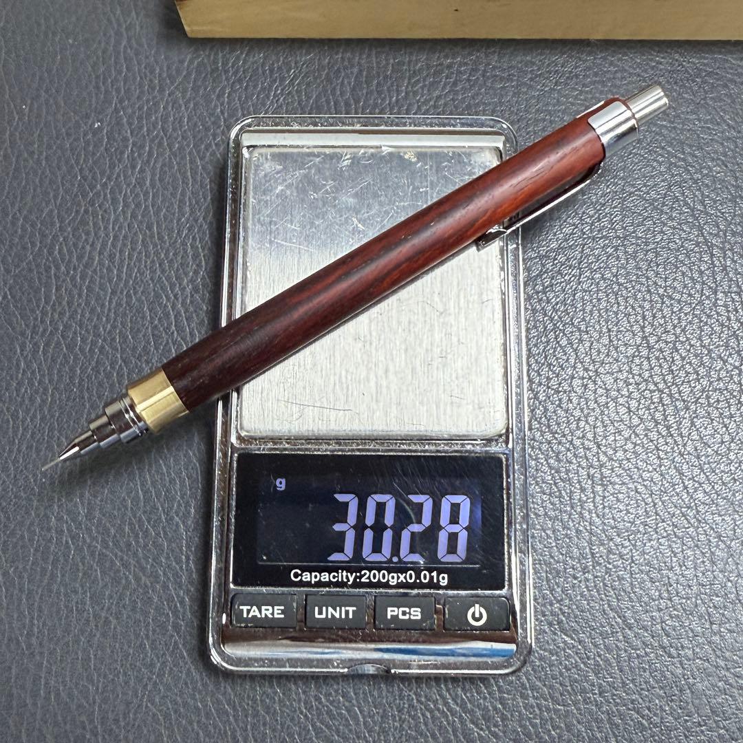 187紅木 木製シャーペン 最強低重心R 真鍮