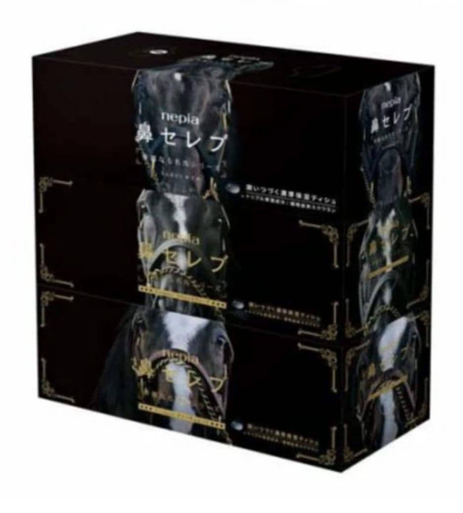 ネピア 鼻セレブ 華麗なる名馬シリーズ 3個パック×2セット③ キズナ