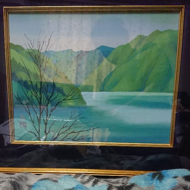 アクリル画？ 安徳義洋 肉筆 大版色紙絵 アクリル画？ 安徳義洋 肉筆 大版色紙絵