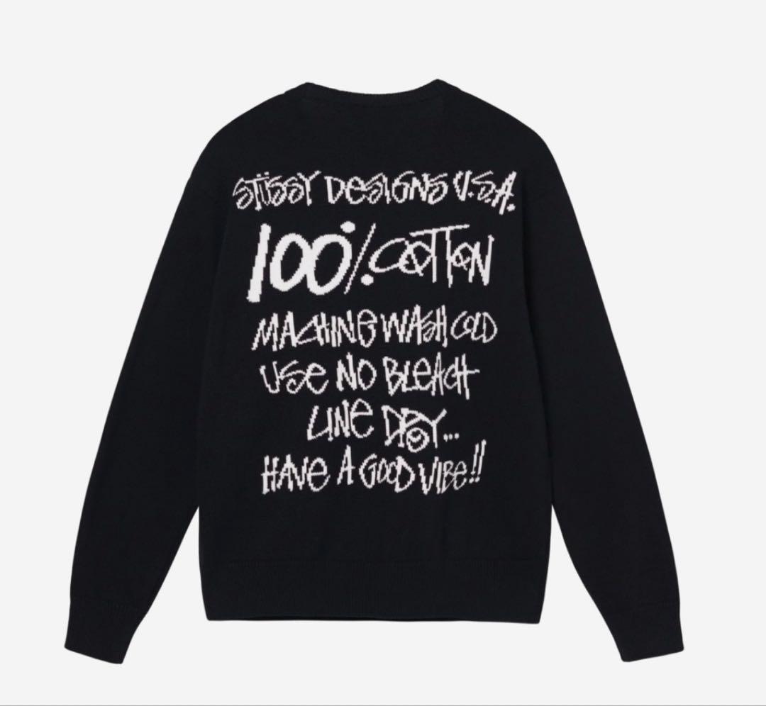 Stussy Care Label Sweater セーター Ｌサイズ STUSSY Care Label Sweater - Natural | TheRoom