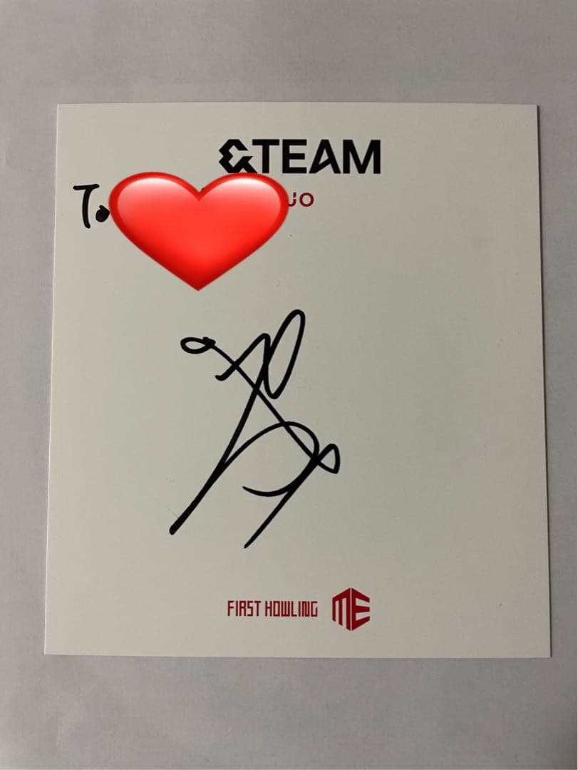 ＆TEAM JO 直筆サイン - メルカリ