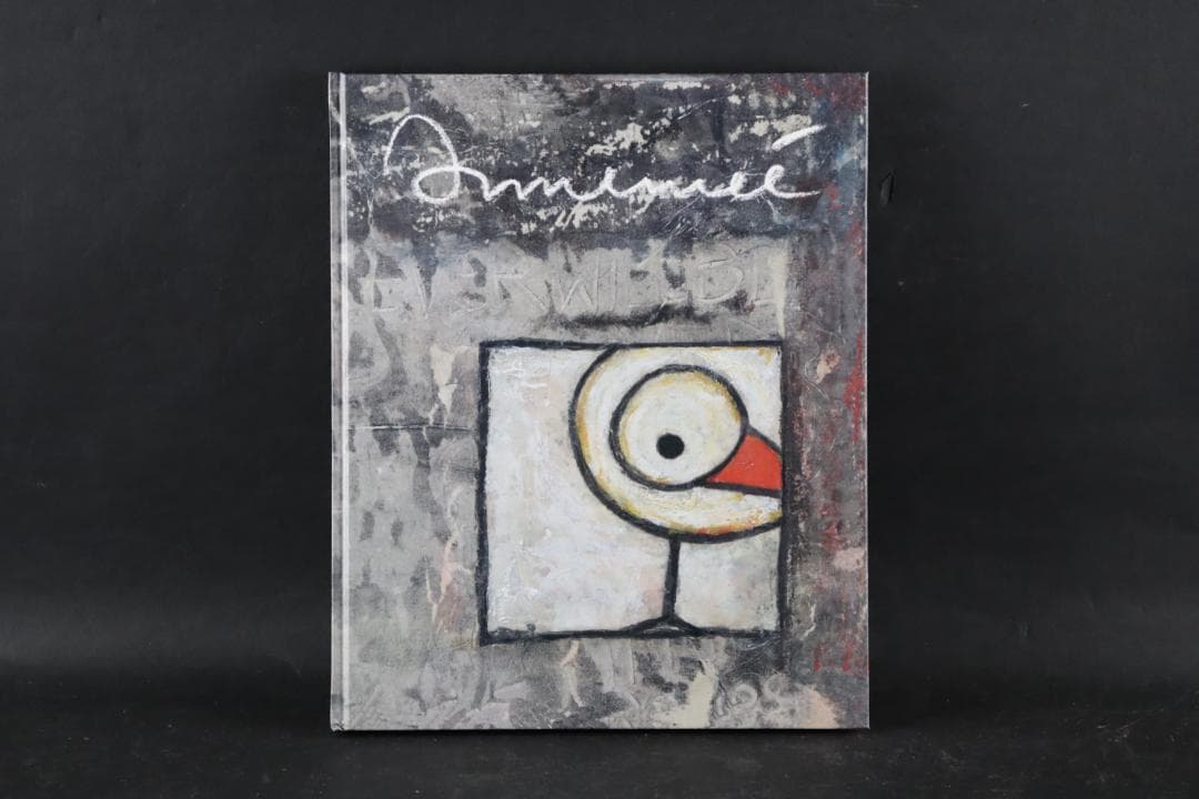 真作保証 ハンス・イヌメ 希少肉筆 板に水彩 額装 作品集・ポスト