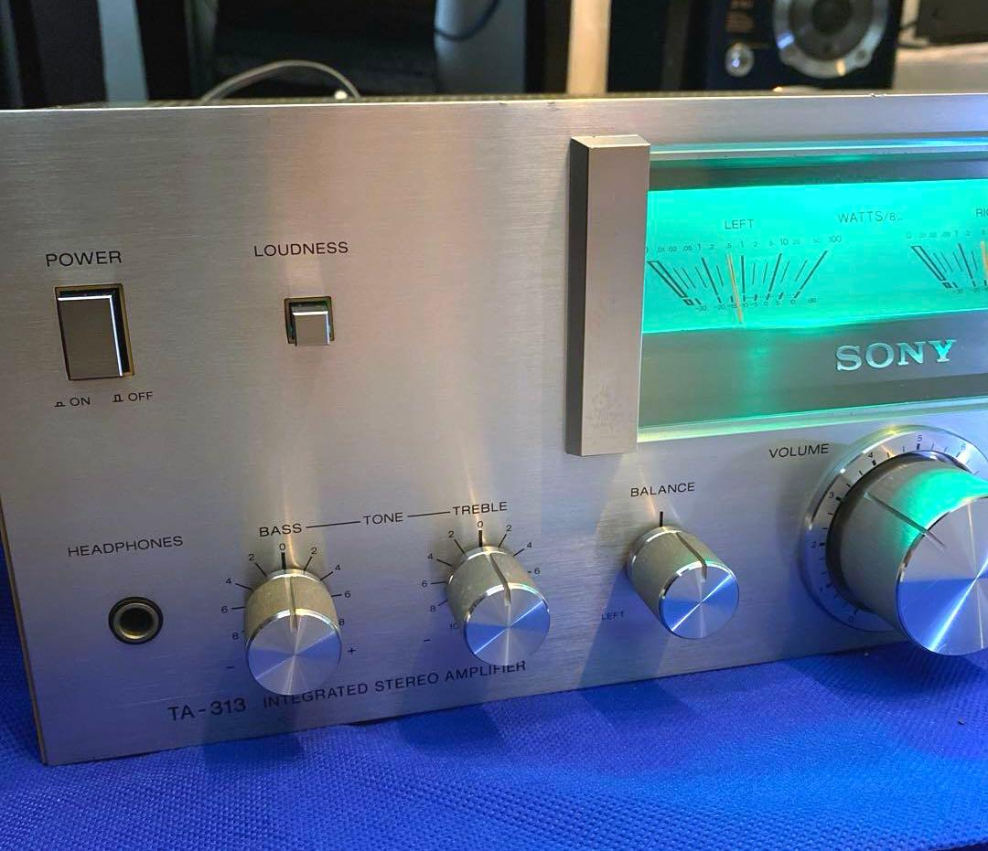 SONY プリメインアンプ TA-313 動作品 ソニー メーター LED - メルカリ
