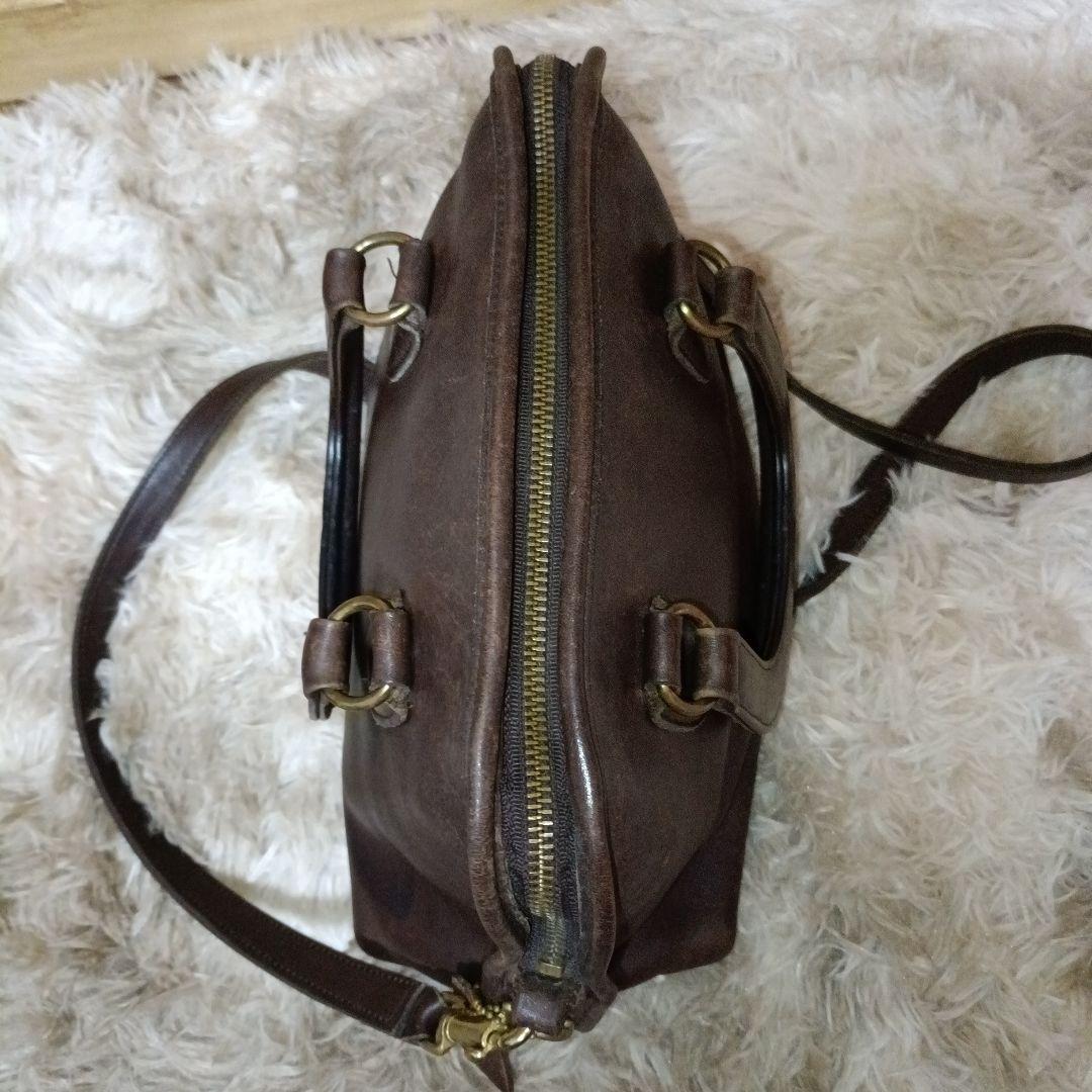 希少 old coach レザー ショルダーバッグ オールド コーチ 2way - メルカリ