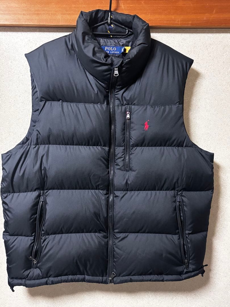 Polo Ralph Lauren ブラック ダウンベスト　美品 美品 ポロ・ラルフローレン ダウンベスト レディース SIZE M POLO